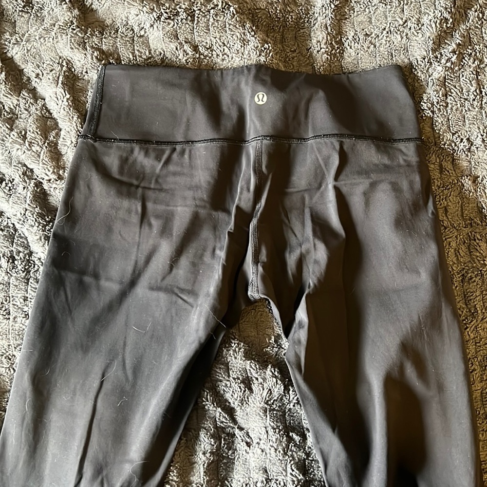 Size 8 Lululemon black leggings low rise